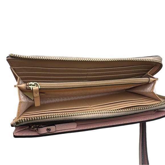 Kate Spade New York  Pink Double Zipper Wallet / Wristlet - Picture 6 of 9